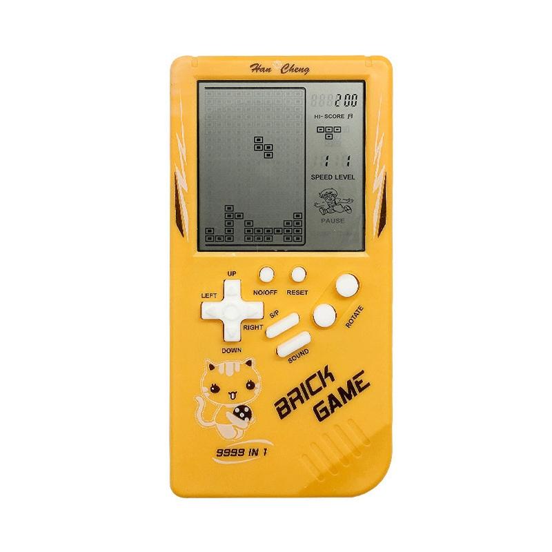 Retro Handheld Game Console For Kids - Large Screen - Yellow