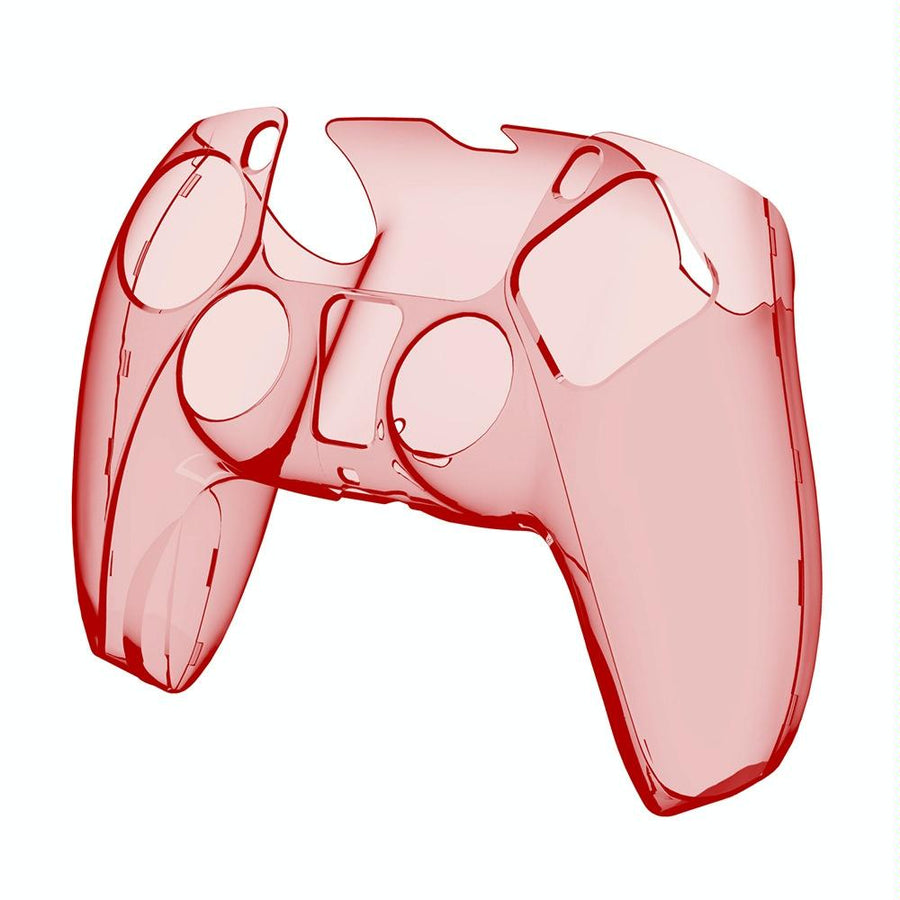 Protective Crystal Shell for Ps5 Wireless Controller - Transparent Red