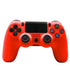 Wireless Bluetooth Game Controller for Ps4 with Dual Vibration and Light Strip - Red