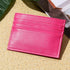 Multi Card Holder For Men Driver License Bank Cards - Rose Red