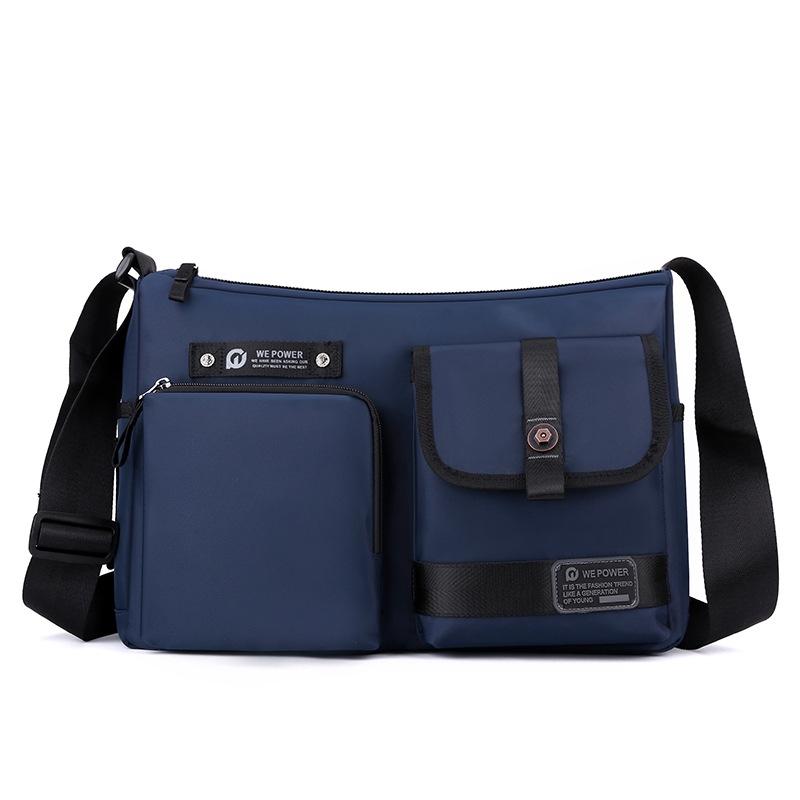 Crossbody Shoulder Bag For Casual Men Outdoor Functionality - Dark Blue