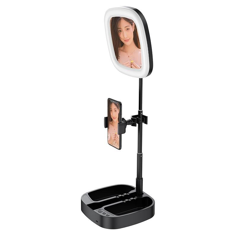 Portable Folding Desktop Live Broadcast Light Stand - Black