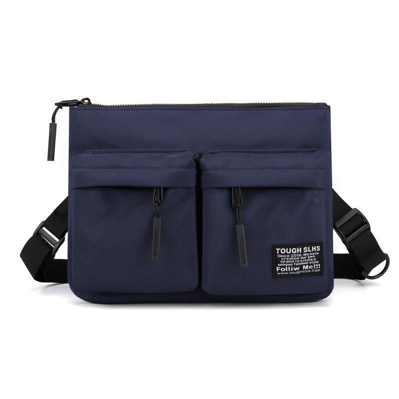 Leisure Sports Chest Bag Lightweight Shoulder Bag For Men - Dark Blue