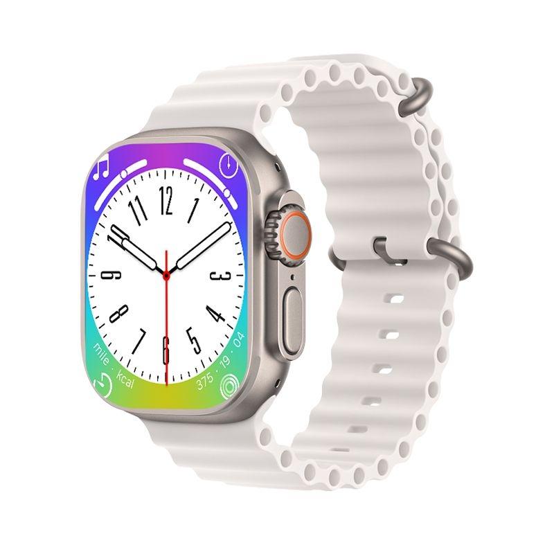 1.5 Inch Silicone Band Smart Watch Bluetooth Call / Heart Rate / Blood Pressure / Blood Oxygen - White