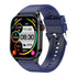 Waterproof Smart Watch With Bluetooth And Blood Oxygen Monitoring - Ip68 - Blue