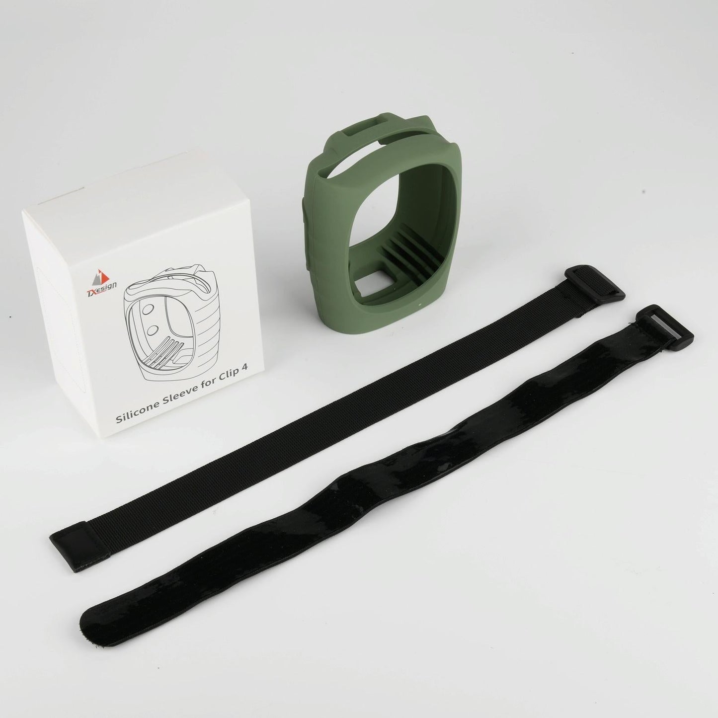 Silicone Case with Straps for Jbl Clip 4 Bluetooth Speaker - Green