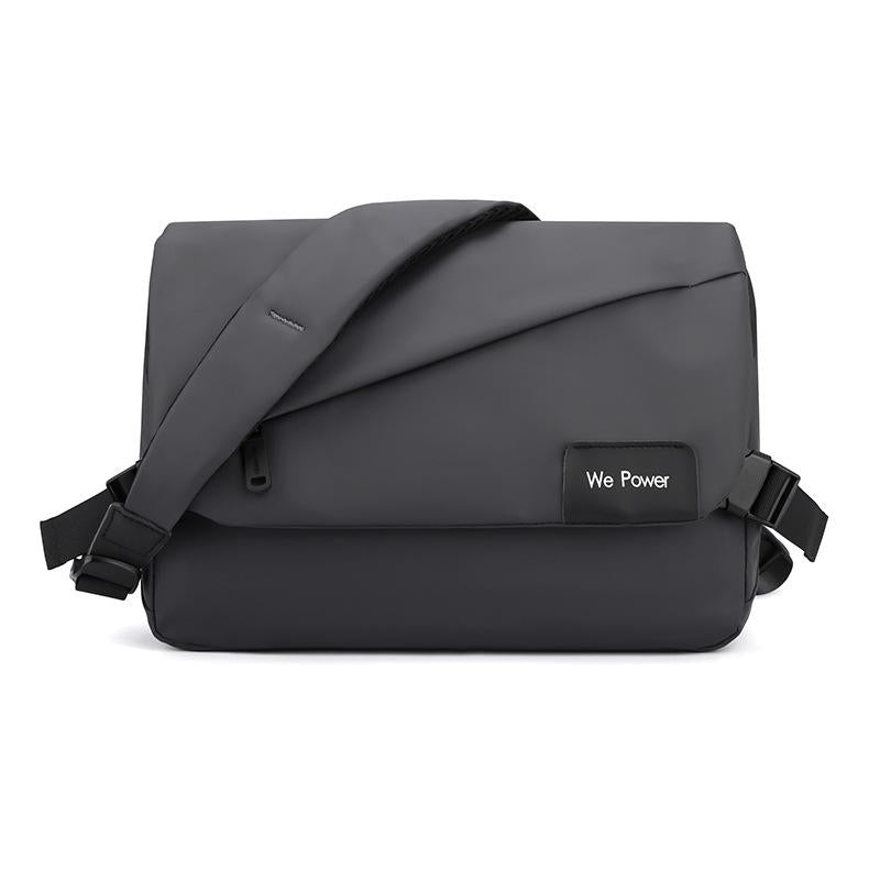 Large Capacity Waterproof Messenger Bag For Men - Grey