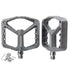 A Pair Of Wide Anti-Slip Nylon Bike Pedals - Gray