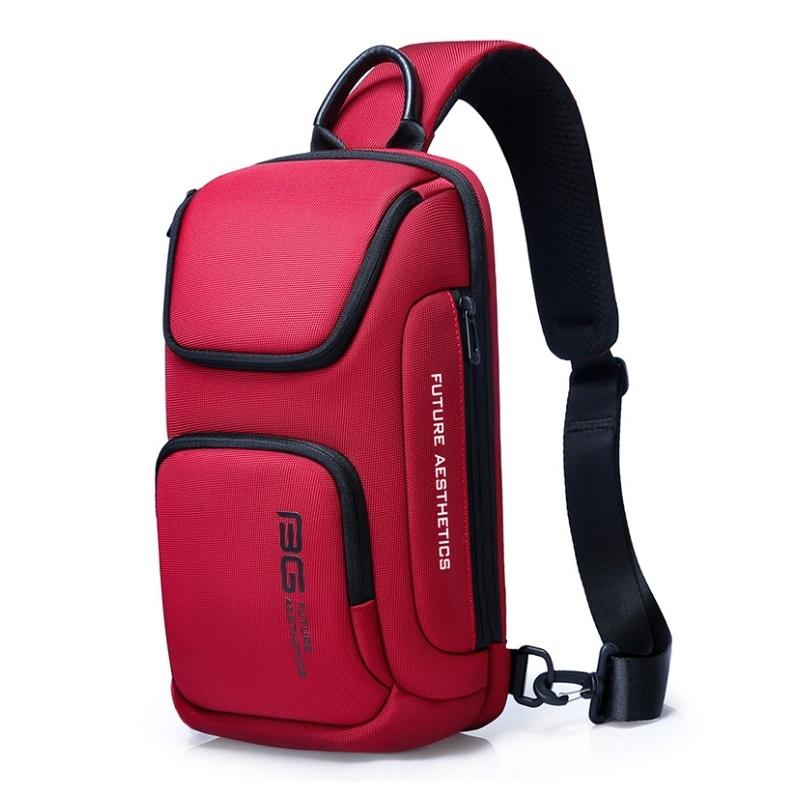 Lightweight Men Crossbody Bag For Business Essentials - Red