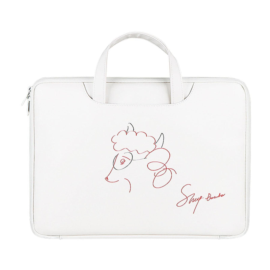 13.3 Inch Lightweight Printed Laptop Bag in Pu Material - Sheep Head
