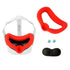 Silicone Vr Eye Mask Lens Cover Set for Oculus Quest 2 - Red
