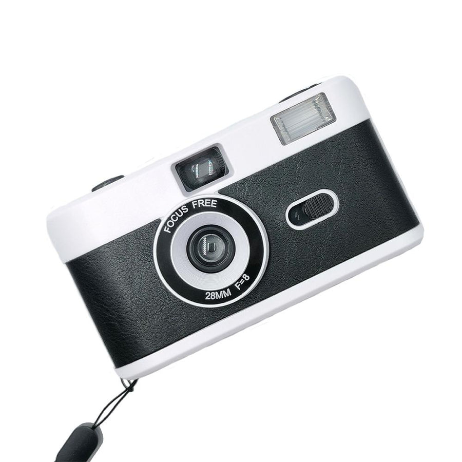 Retro Manual Reusable Film Camera for Kids - no Film - Black + Purple