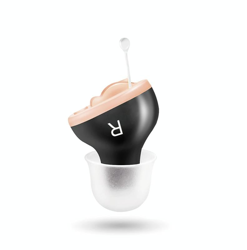 Digital Noise Canceling Hearing Aid Left Ear - Right Ear Black