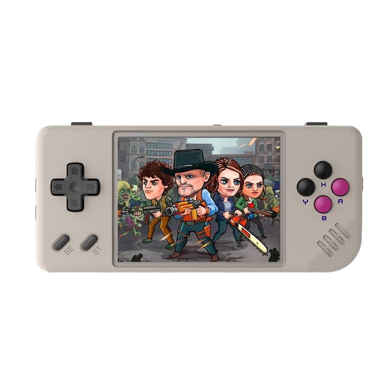 Retro Handheld Game Console With 2.83 Ips Screen - Linux Os - 64Gb / 128Gb - Retro Gray - 64Gb