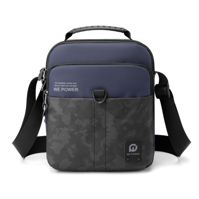Outdoor Sport Messenger Bag Street Casual Design - Dark Blue