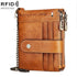 Men Leather Rfid Wallet - Secure & Stylish - Brown