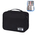Versatile Cationic Digital Storage Bag for Data Cables - Black