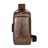 Waterproof Anti Theft Crossbody Backpack For Men - Dark Brown