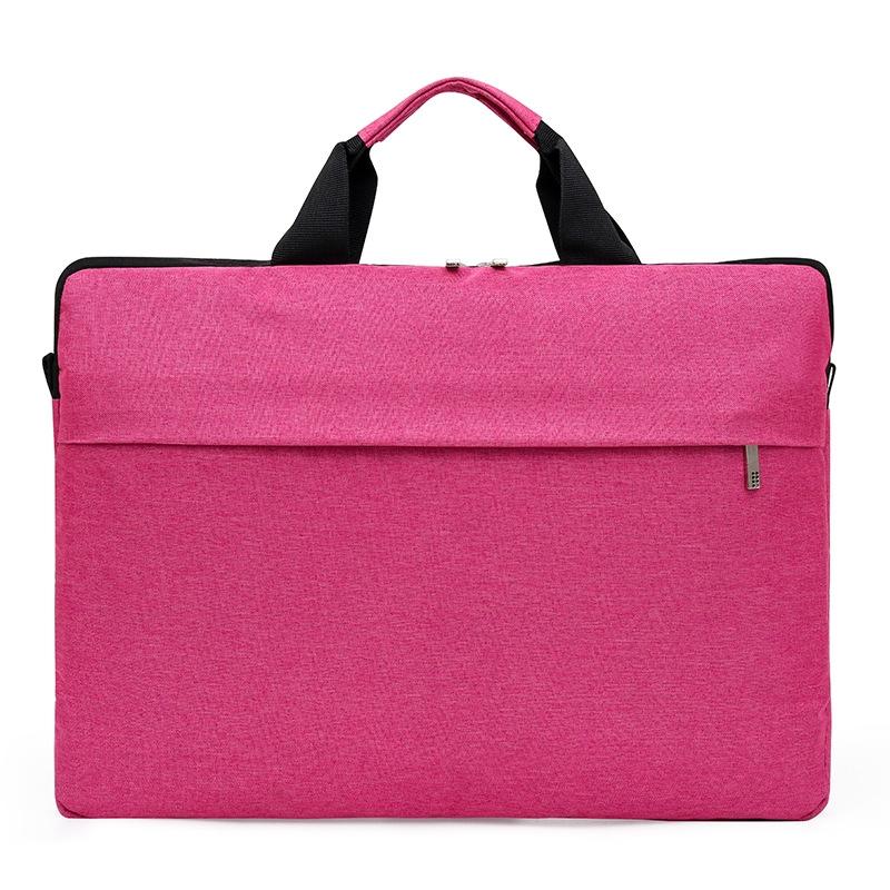 Waterproof Single Shoulder Notebook Bag - 13 Inch Portable & Durable - Pink