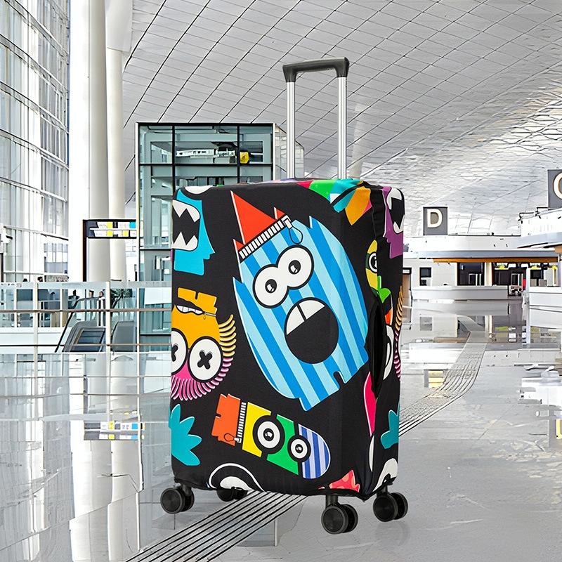 Thick Elastic Luggage Cover for Outdoor Travel - Fits 22-24 Inches - T-018 - S (17-20 Inches)