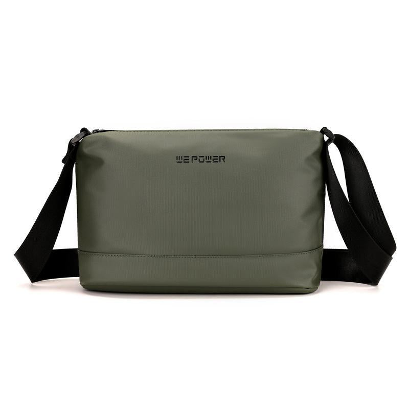 Lightweight Men Shoulder Bag For Commuting - Army Green