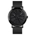 Stylish Skeleton Dial Waterproof Men Watch with Mesh Strap - Black