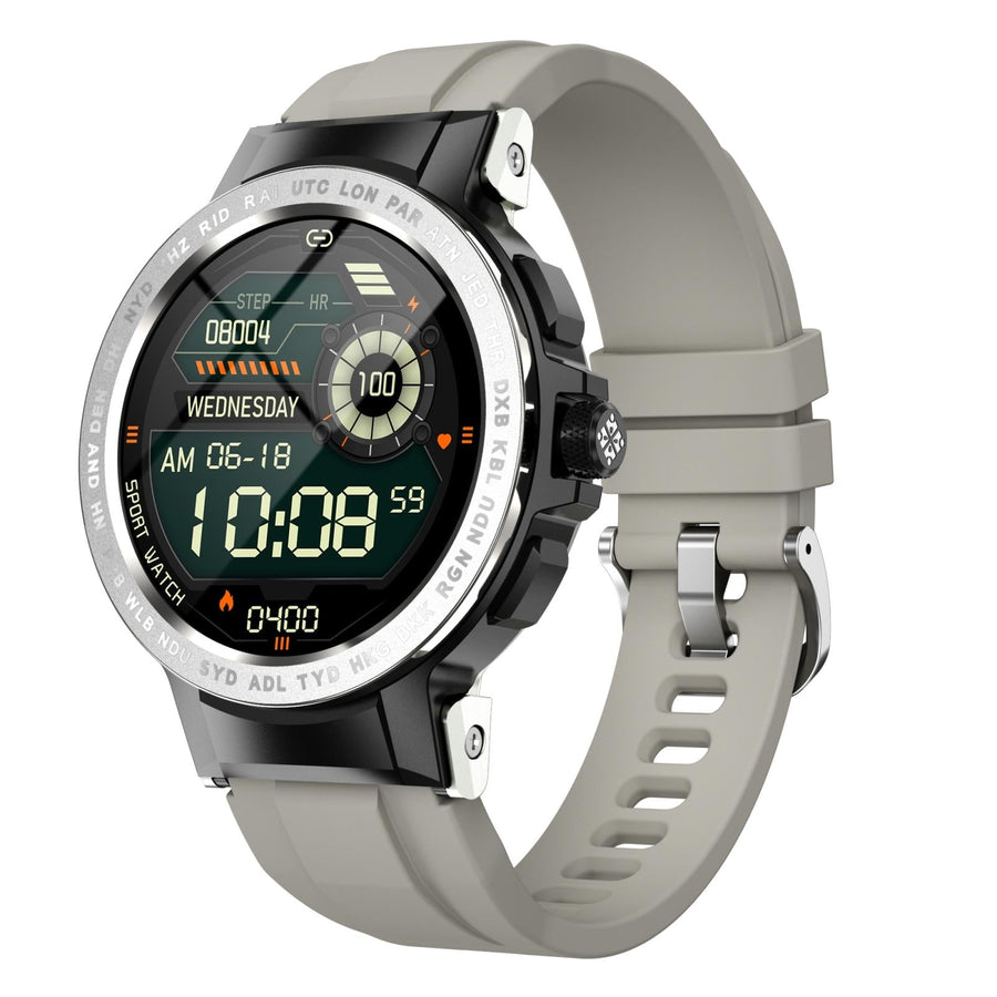 Waterproof Smart Watch With Colour Screen - Ip68 - Silver