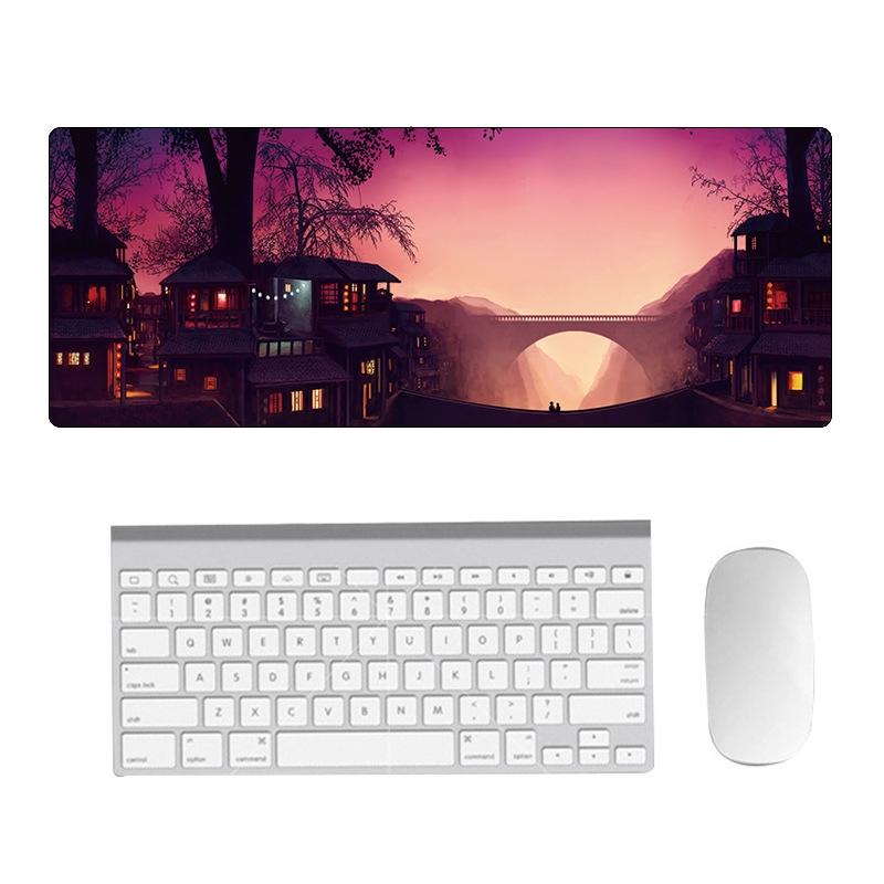 Fantasy Pattern Mouse Pad Hand Painted 300 X 800 X 1.5Mm Non Overlocked - 3 Dream Landscape