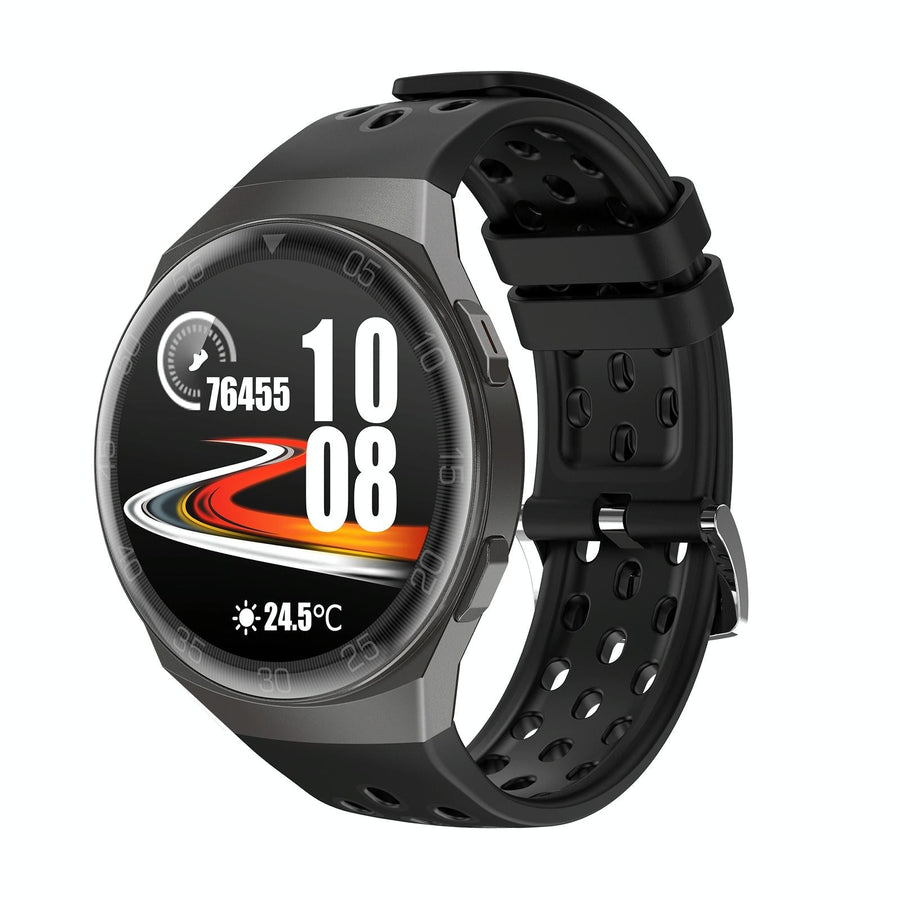 1.28 Inch Ips Screen Bluetooth 5.0 Ip67 Waterproof Smart Watch Support Sleep Monitor / Multi-Sports Mode / Heart Rate Monitor / Blood Pressure Monitoring - Black