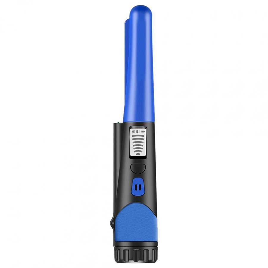 Lcd Display Gold Treasure Hunter with Flashlight - Handheld Metal Detector Black - Blue