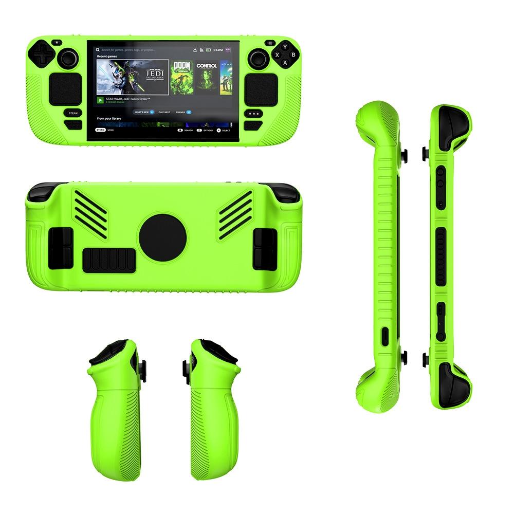 Pocket Console Silicone Case - Non-slip Protection for Steam Deck V3 - Green