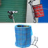 Folding Cloth Bicycle Basket For Hanging - Blue Square