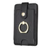 Metal Ring Card Bag Sticker For Mobile Phones - Black