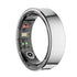 Smart Ring With Heart Rate Blood Oxygen Sleep Monitoring & Sports Modes - Size 12 - Silver