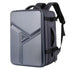Waterproof Expandable Hard Shell Backpack with Usb Charging - Large Capacity Black - 161 Dark Gray