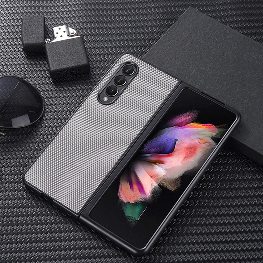 For Samsung Galaxy Z Fold4 5G Shockproof Nylon Phone Case - Grey