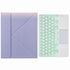 Bluetooth Keyboard Leather Case For Ipad 10.2 / Pro 10.5 - Touch Backlight Three-Fold Holder - Purple
