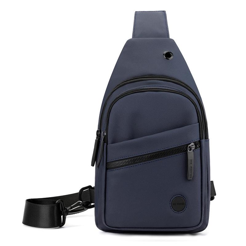 Outdoor Chest Bag For Men Crossbody Shoulder Bag For Daily Use - Dark Blue