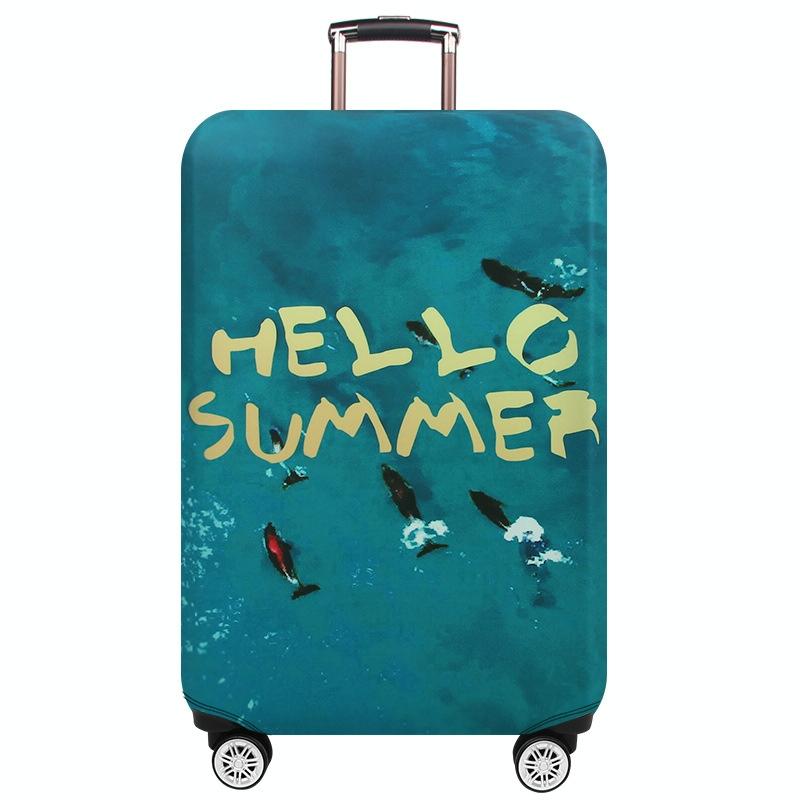 Protective Cover for Trolley Luggage - Durable and Dustproof - Large Size - Summer Sea - M