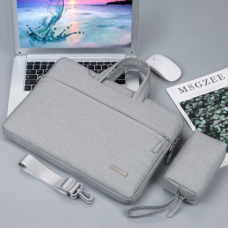 13.3 Inch Inner Bag for Handbag or Laptop with Shoulder Strap and Power Bag - Grey