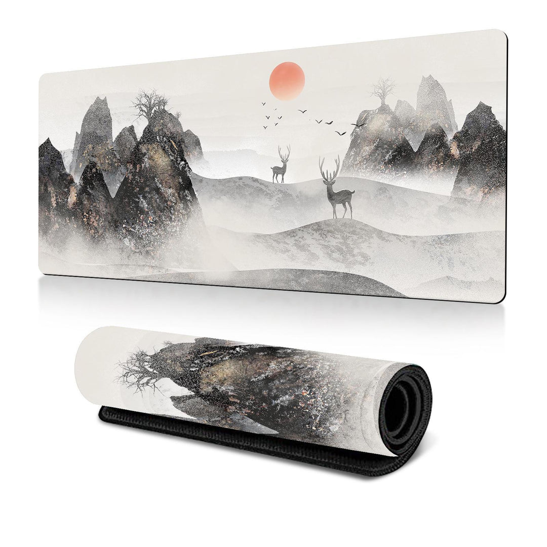 Cherry Blossom Ink Painting Mouse Pad Non Slip - Pattern 8 - 300X800X2Mm