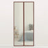 210x100cm Magnetic Mosquito-proof Screen Door Curtain - Magic Mesh - Coffee