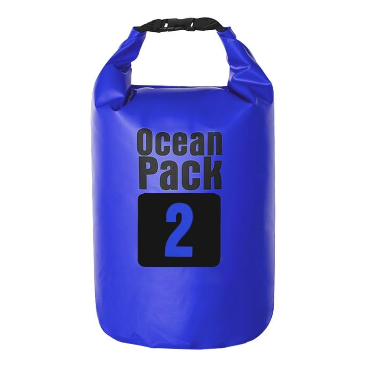 Waterproof Outdoor Dry Bag 2L Pvc Barrel Bag For Ultimate Protection - Dark Blue
