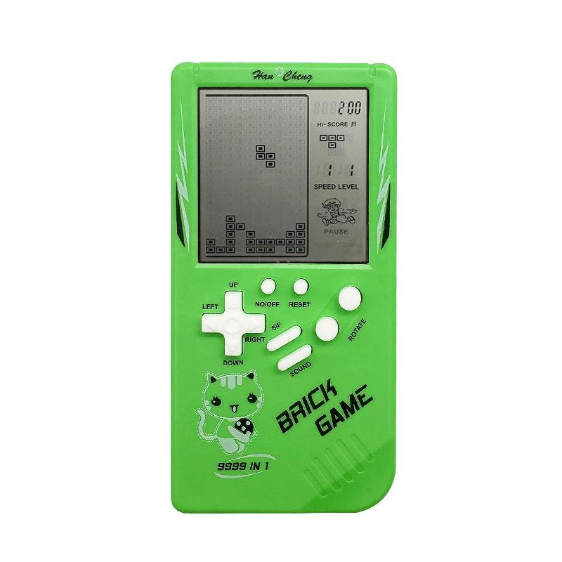 Retro Handheld Game Console For Kids - Large Screen - Green