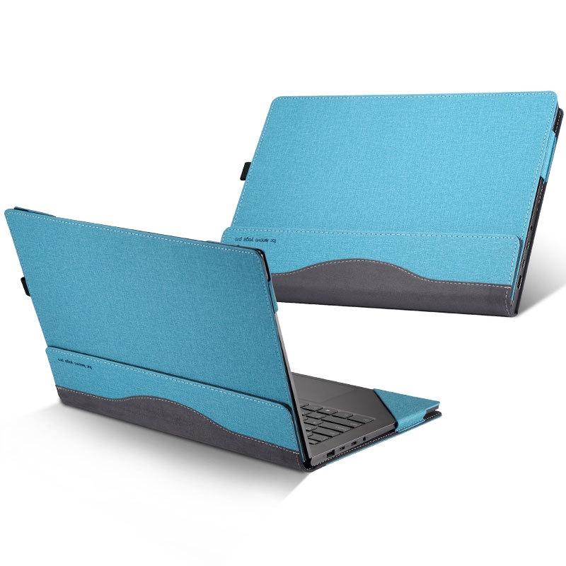 Protective Leather Case For Hp Envy X360 13-Ag Ar - Anti-Fall - Gray Cobalt Blue