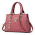 Women Leather Messenger Handbag - Stylish and Functional - Pink