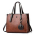 Vintage Multifunctional Handbag for Women - Caramel Colour