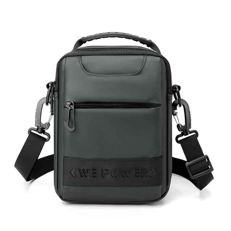 Men Messenger Bag - Wear As Belt Shoulder Or Handheld Bag - Army Green