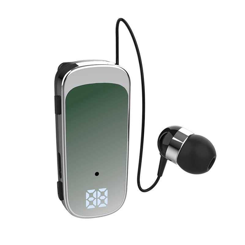 K65 Wireless Business Earbuds - Retractable Cable - Green