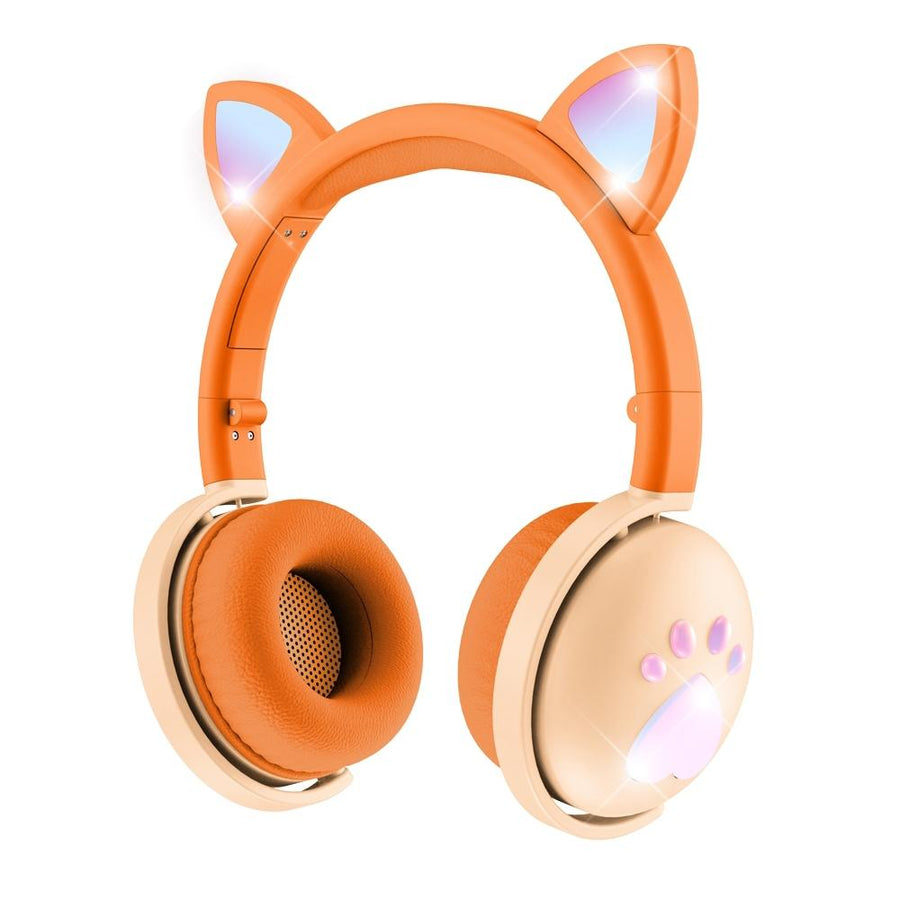 7.1 Surround Sound Cat Ear Gaming Headset With Mic - Orange